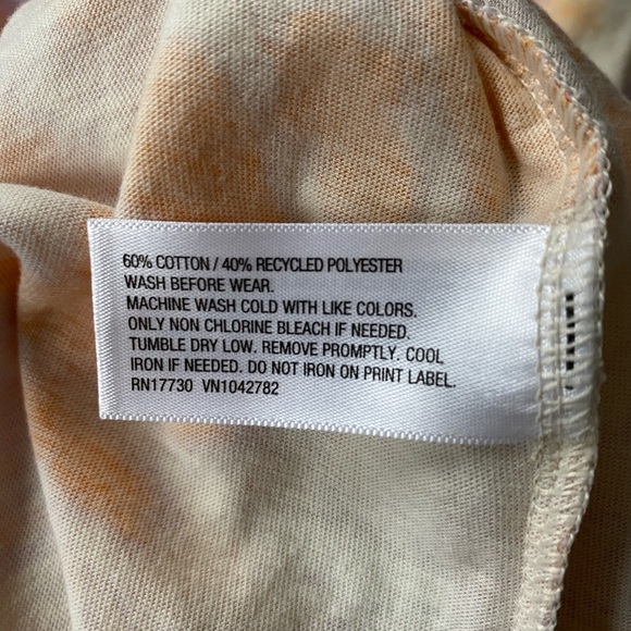 Cat & Jack girls M orange & purple watercolor print stretchy sleeveless tank top - Picture 7 of 7